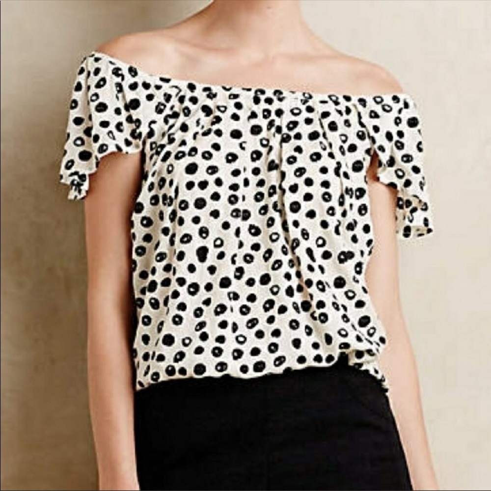 Anthropologie Maeve Garden Groove Top